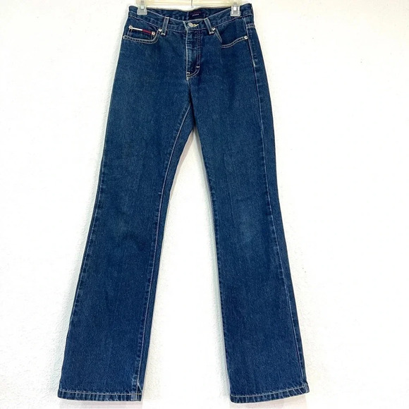 Tommy Jeans Straight Leg Junior Size 5/32 Dark Wash - Picture 1 of 5